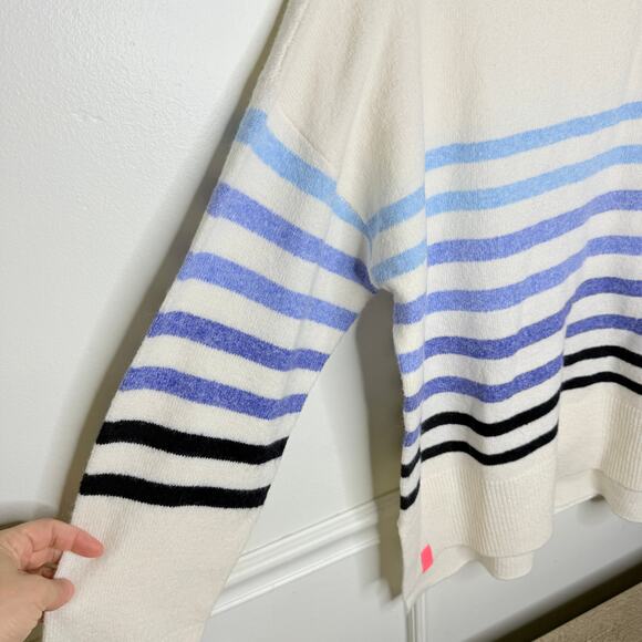 Lusso L Notre Dame Fighting Irish Simone Striple Mock Neck Sweater - Picture 2 of 10